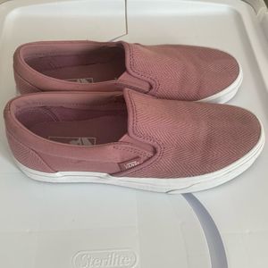 Vans Pink Slip-On Sneakers